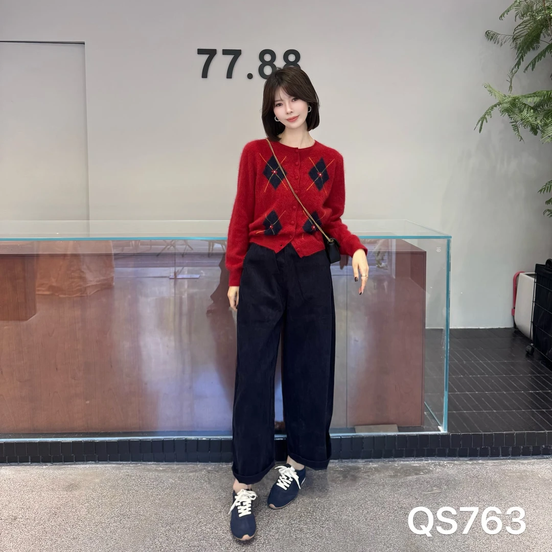 二姐同款百搭灯芯绒长裤763【裤子】