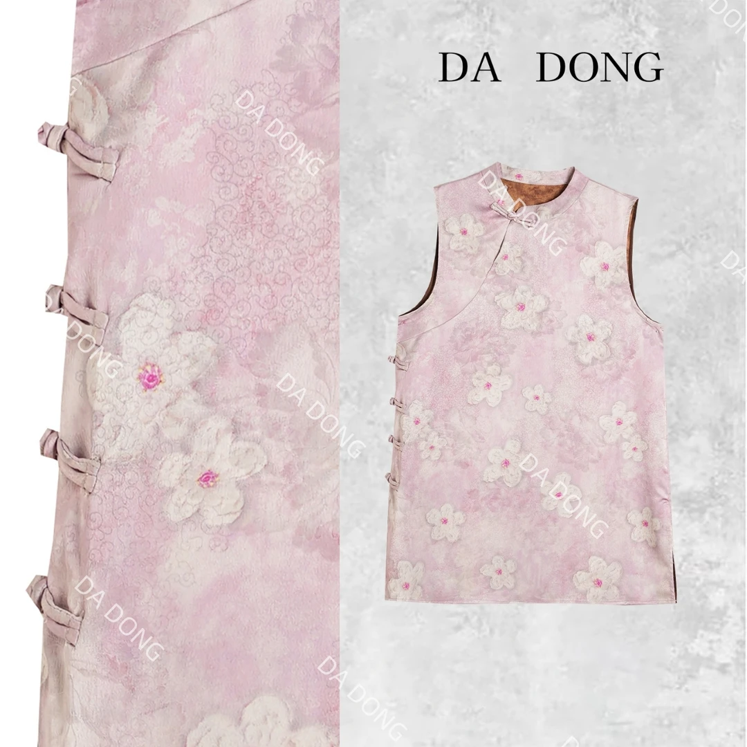 春花宴--中式国风气质时尚百搭夏季复古中长款休闲轻奢显瘦连衣裙