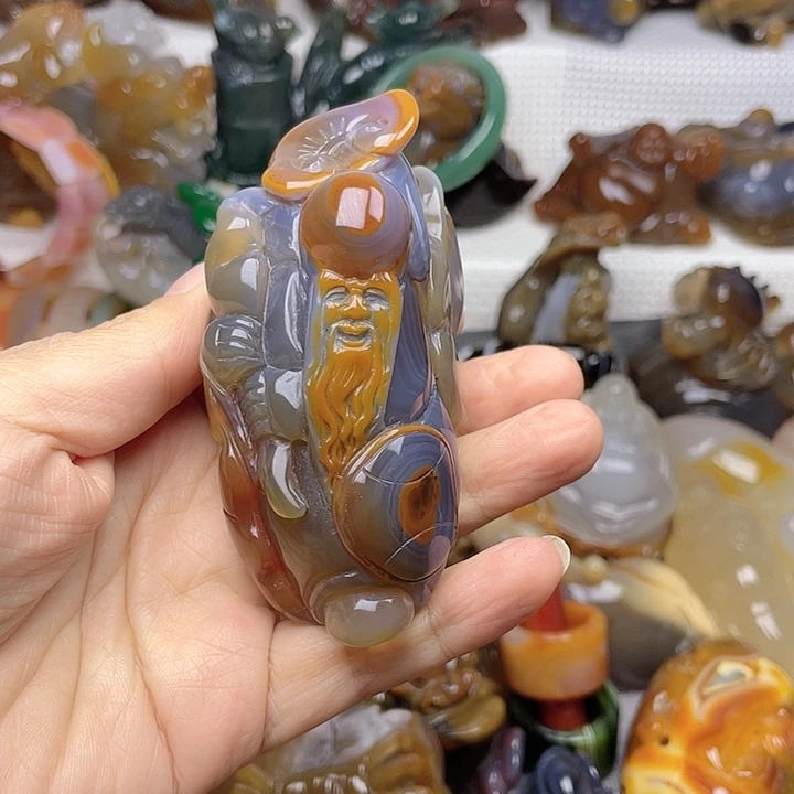 玛瑙/玉髓饰品未镶嵌琼*