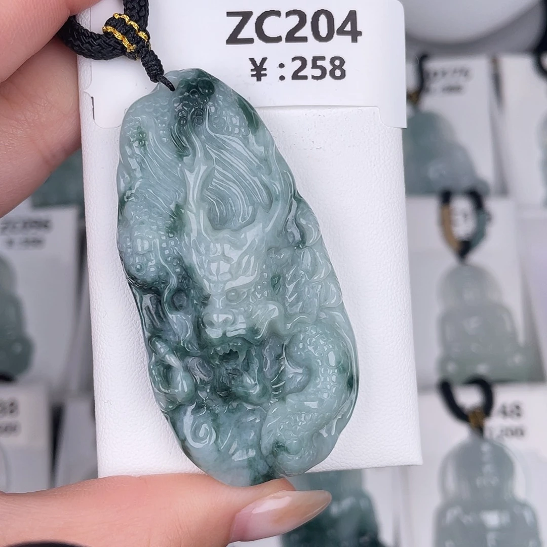 翡翠未镶嵌颈饰zc204