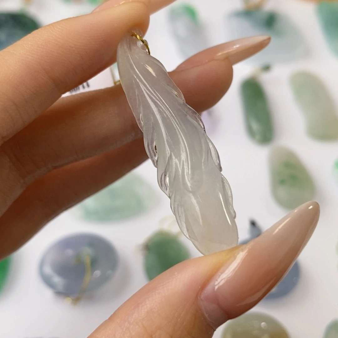 未镶嵌定制翡翠羽毛