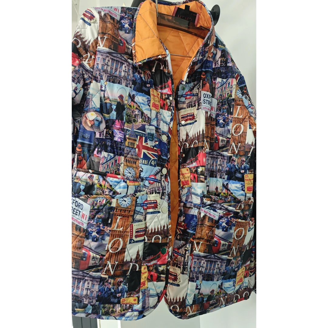 HZHJ  伦敦热湃气凝胶宇航绒轻薄外套显白显瘦高级轻奢1067