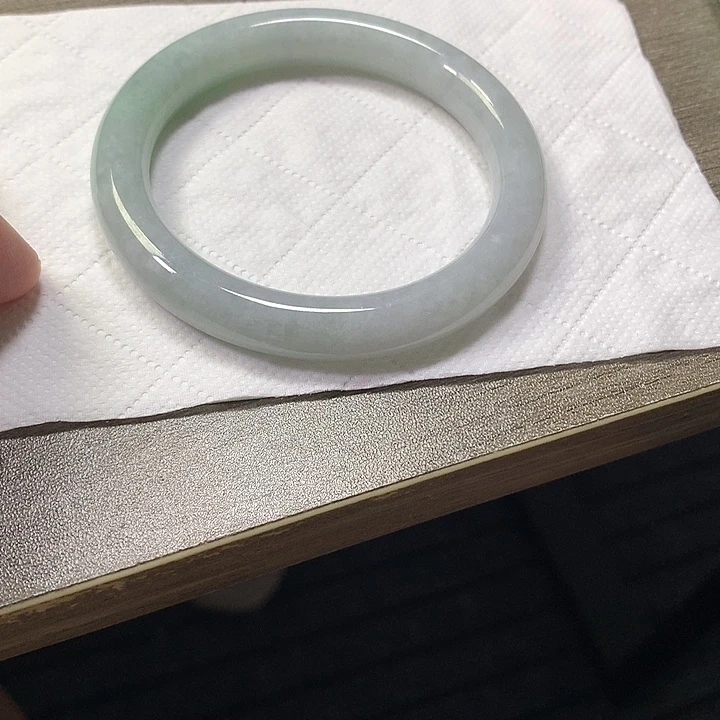 翡翠未镶嵌颈饰56.4圆条