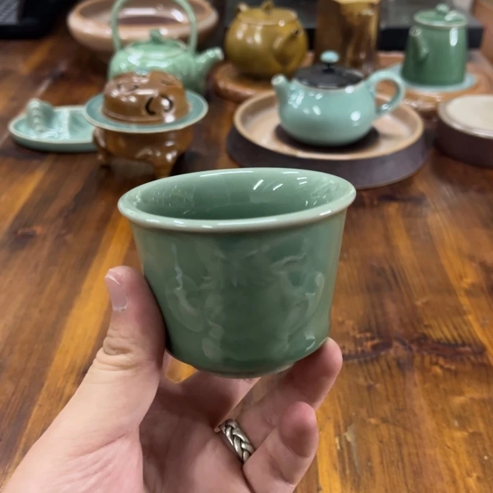 龙泉青瓷茶器微瑕8982