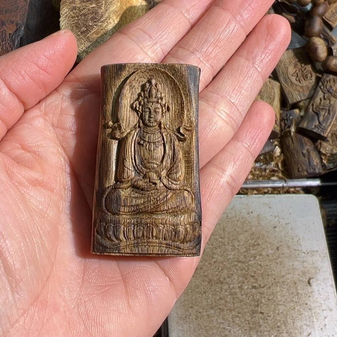 沉香吊坠白棋楠吊坠8.2克