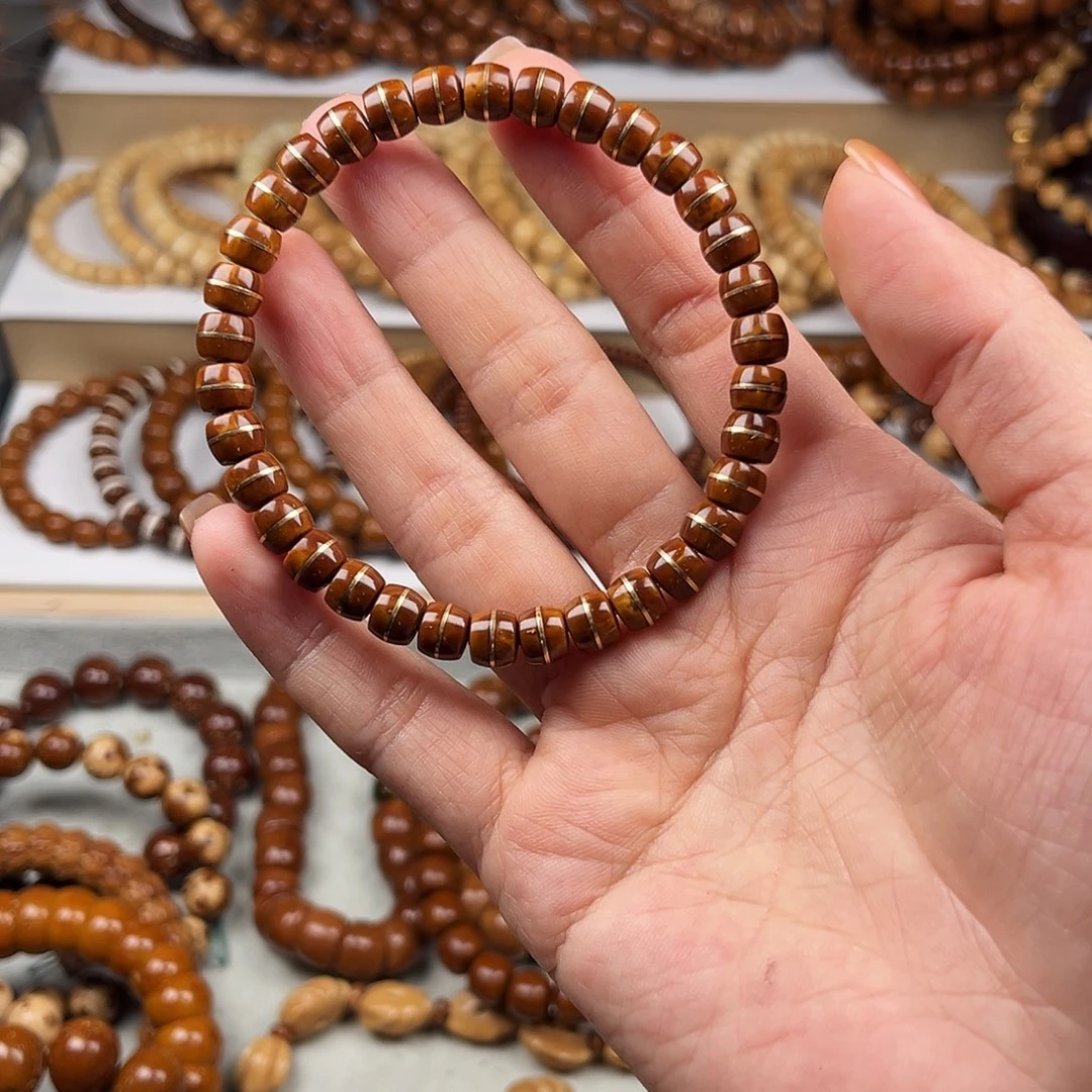 紫金鼠手串6*7实心鼠一线天单圈手串