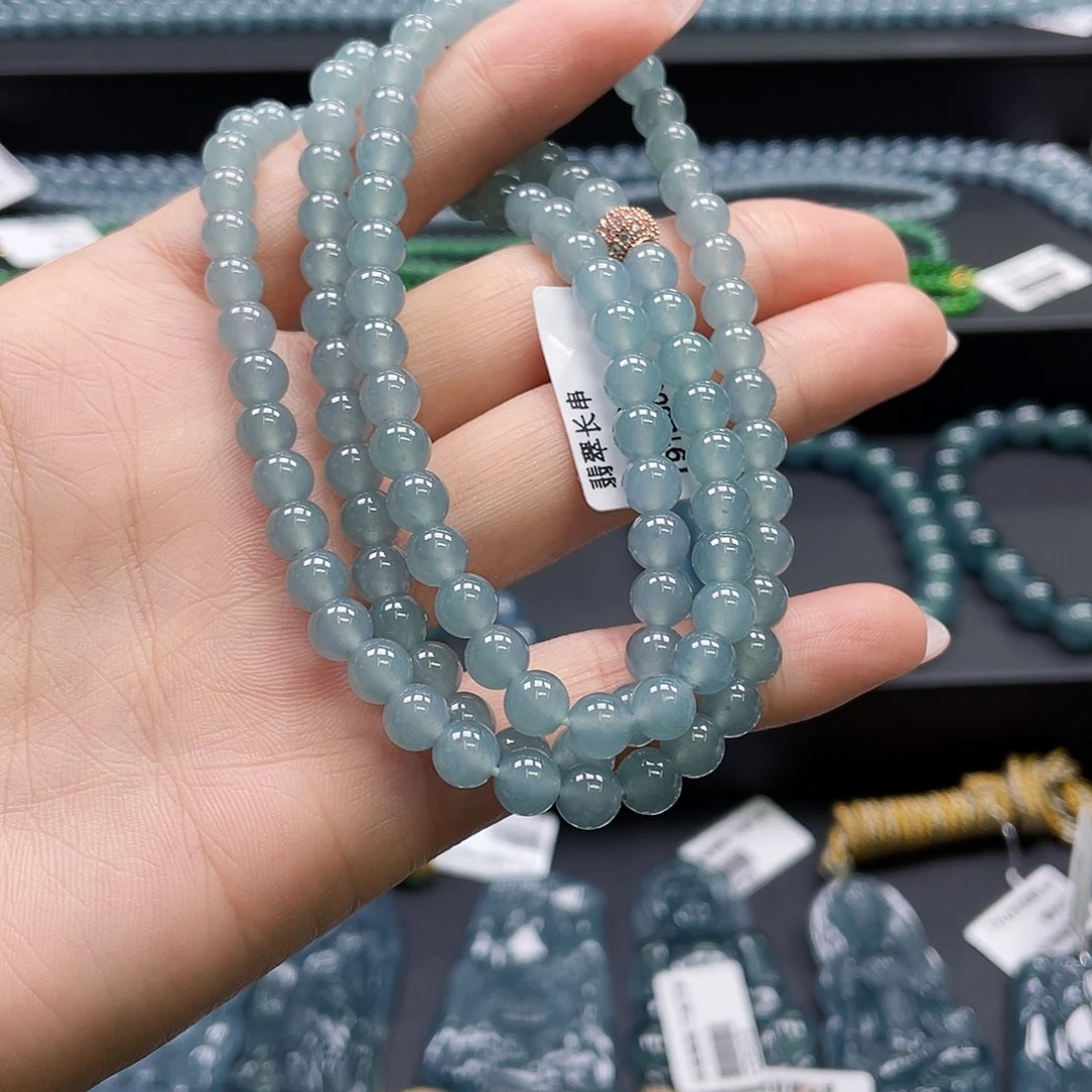 翡翠未镶嵌颈饰卡5.8项链