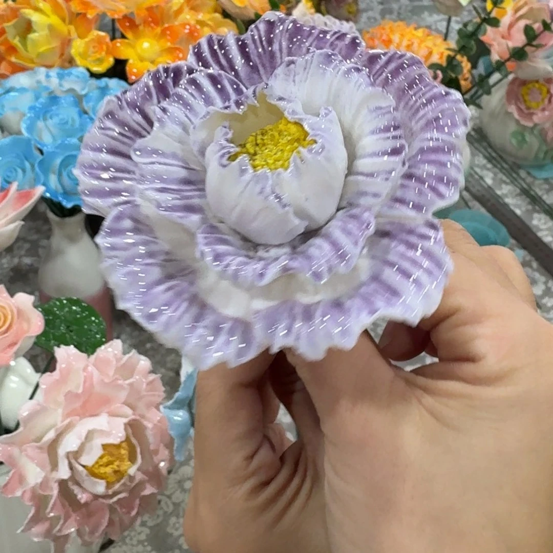 陶瓷花拍满20元发货，退款的拉黑