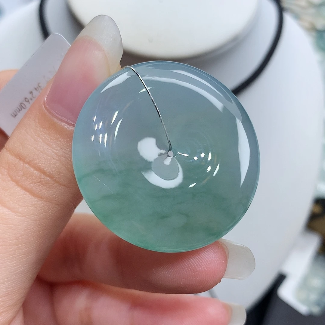 翡翠未镶嵌胸饰翡翠111，34.2/6