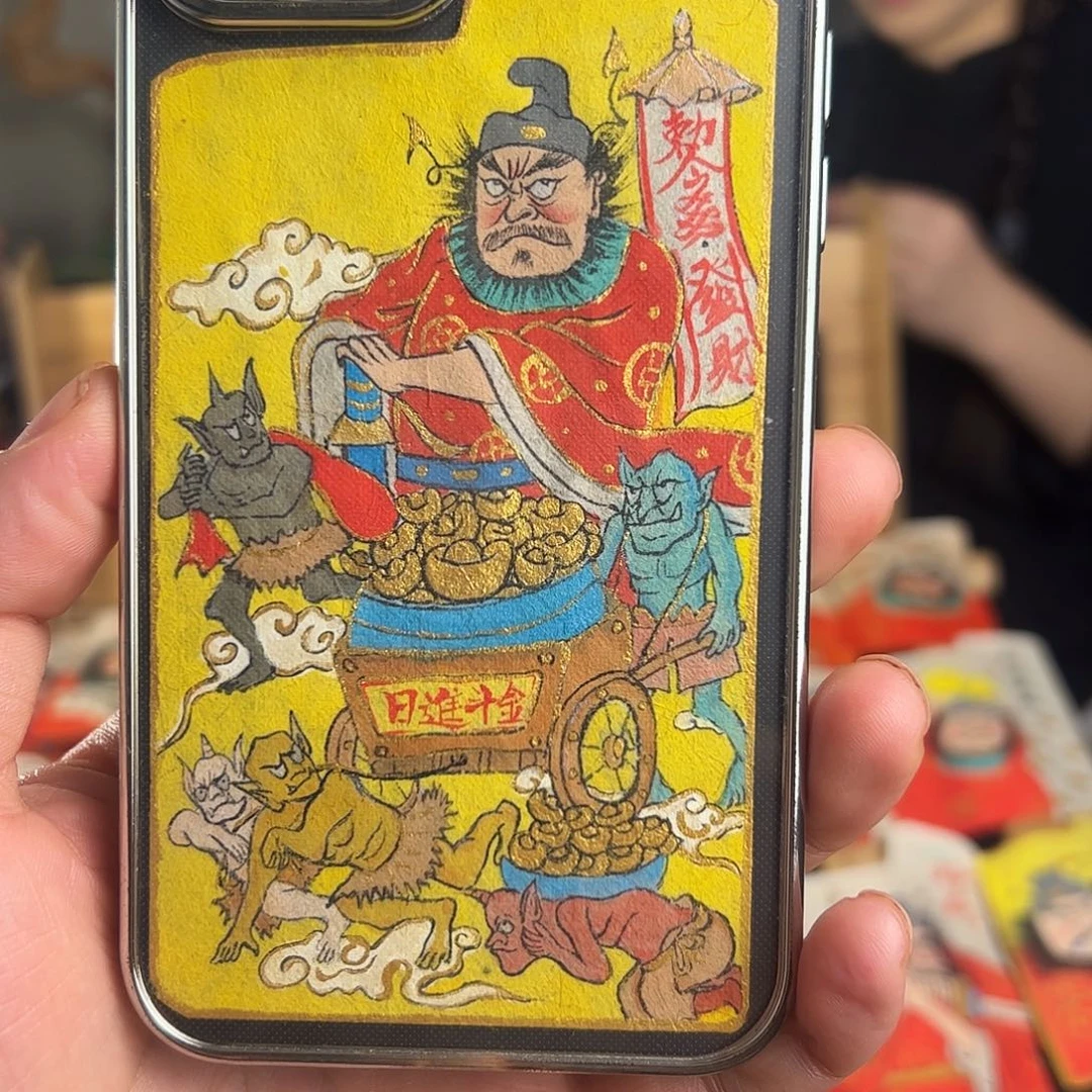 ****凉纯手绘钟馗文创画