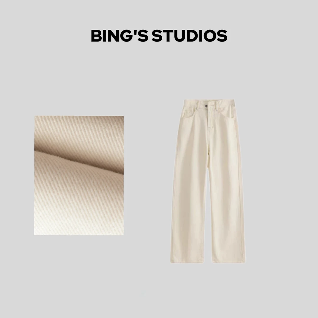 Bing Studios｜极简时尚老钱进口土耳其显瘦百搭牛仔裤-5091