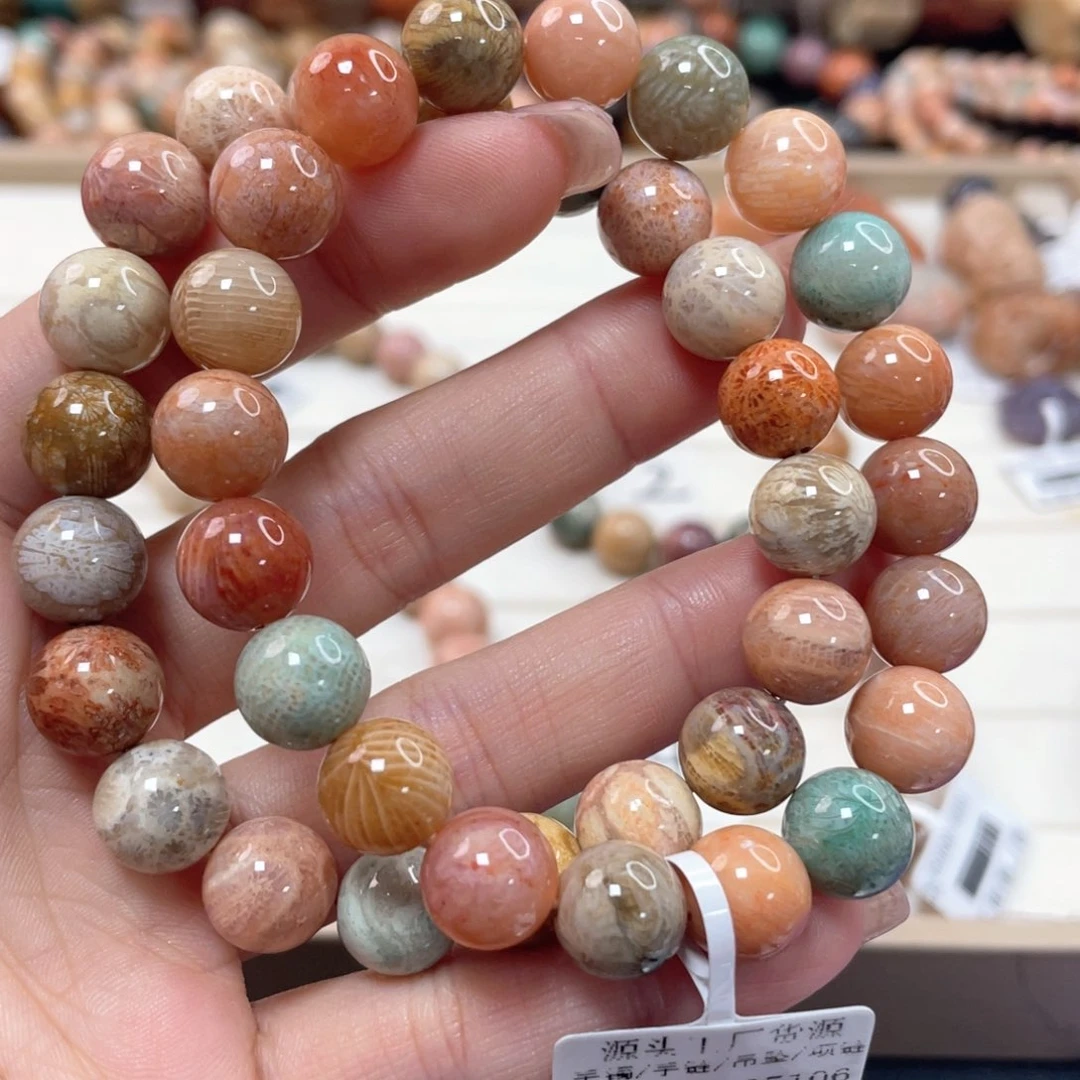 未镶嵌手链硅化珊瑚（珊瑚玉）学007