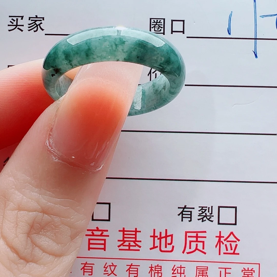 未镶嵌戒指翡翠戒圈