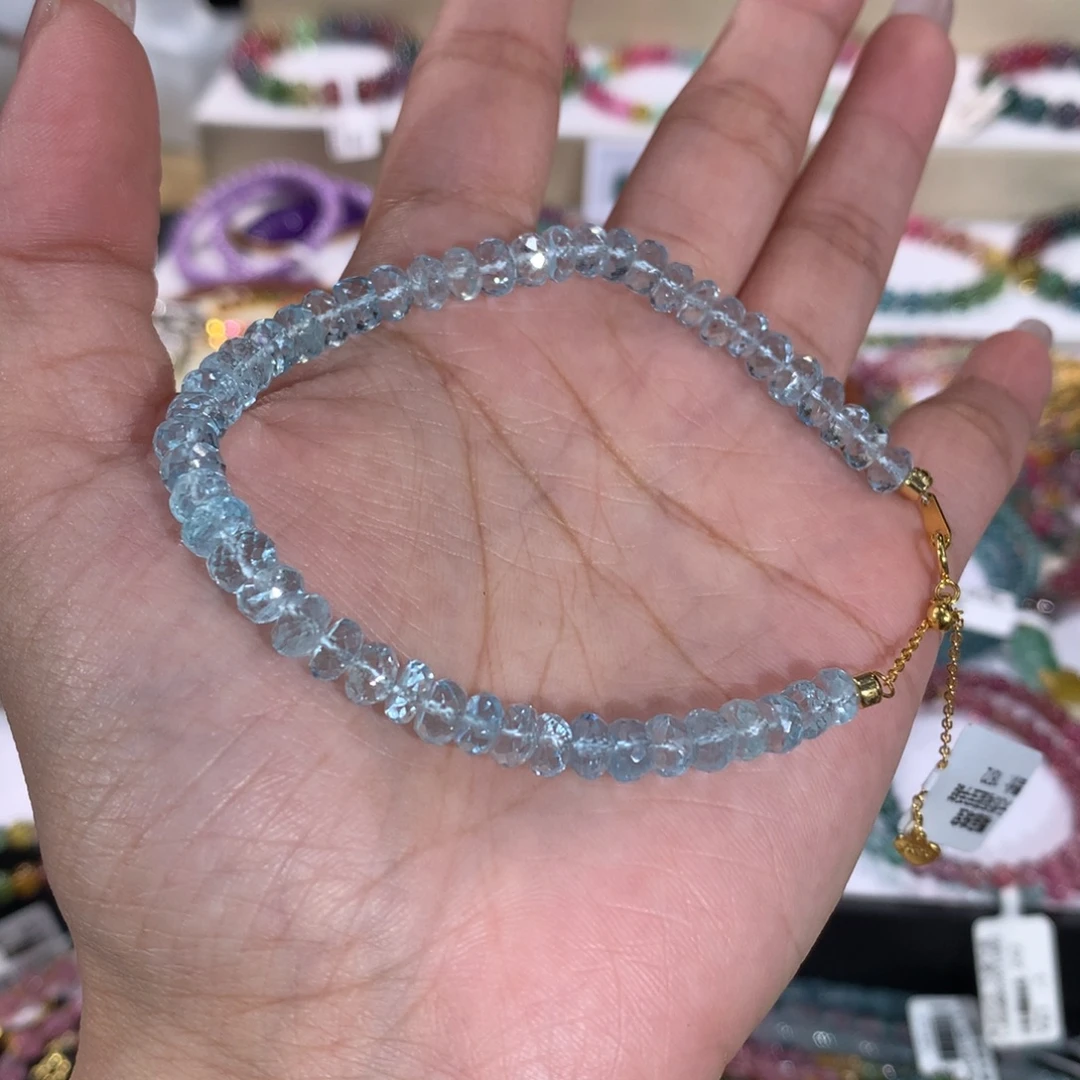 未镶嵌海蓝宝石手链