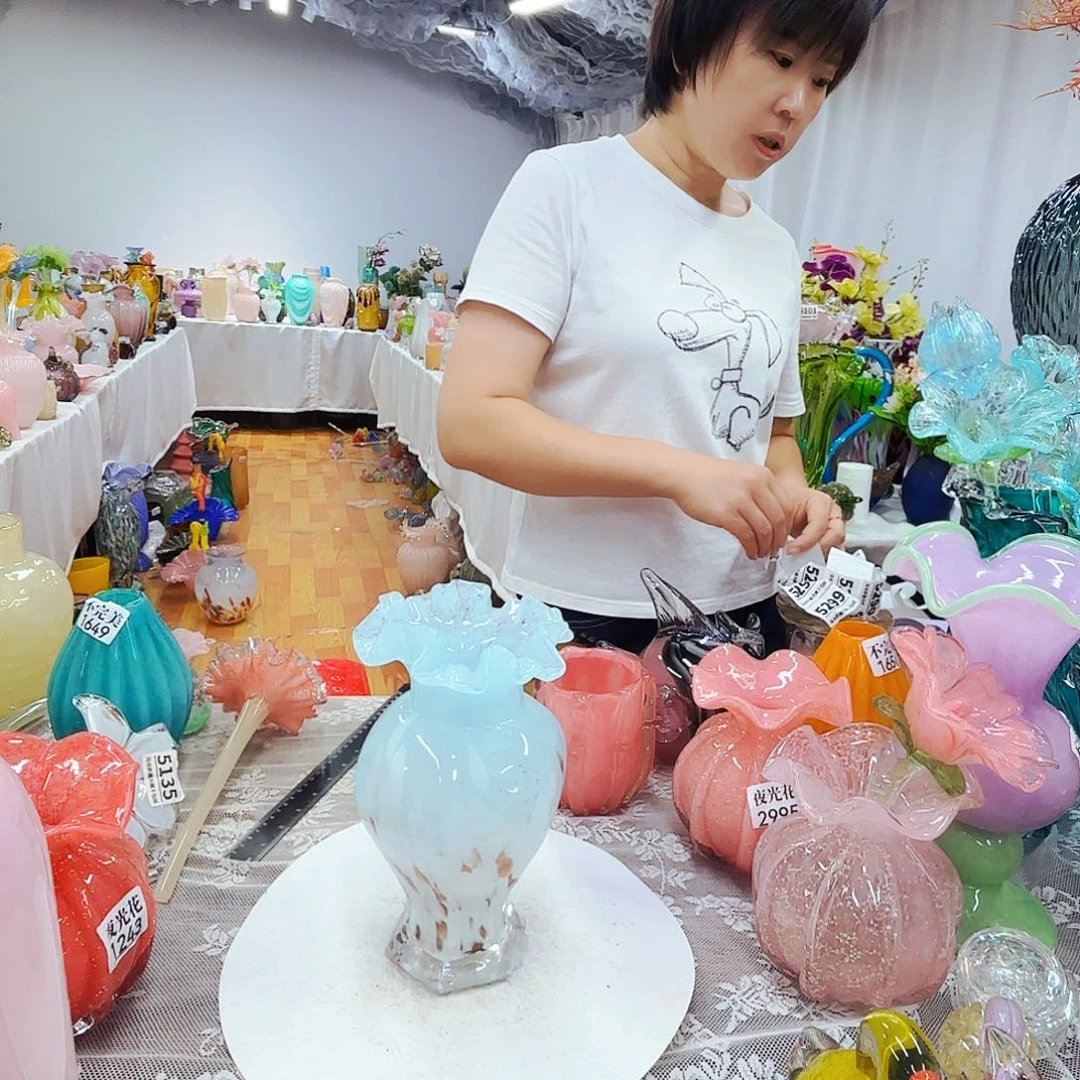 琉璃花瓶花器摆件