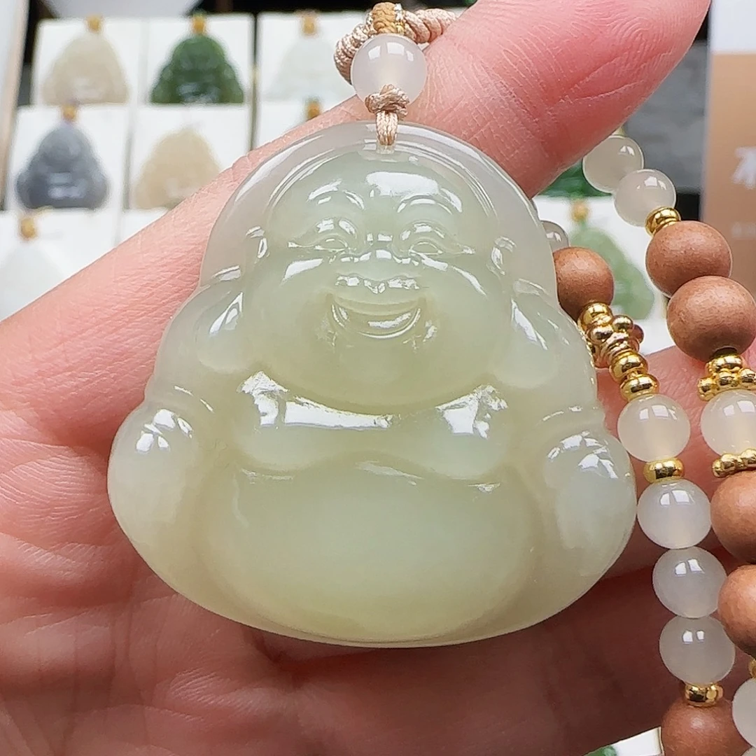 和田玉未镶嵌颈饰40