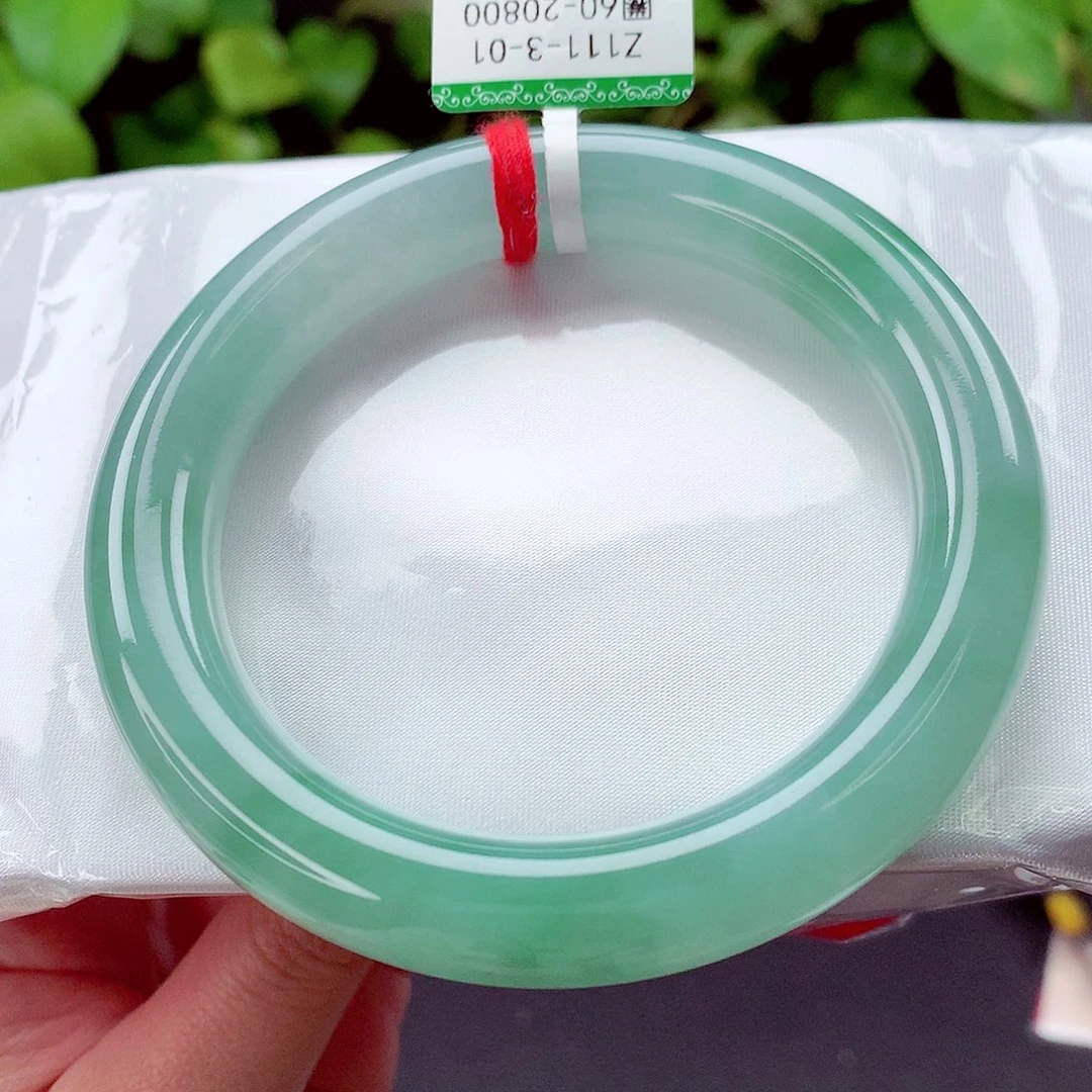 翡翠未镶嵌手镯缅甸天然a货翡翠手镯