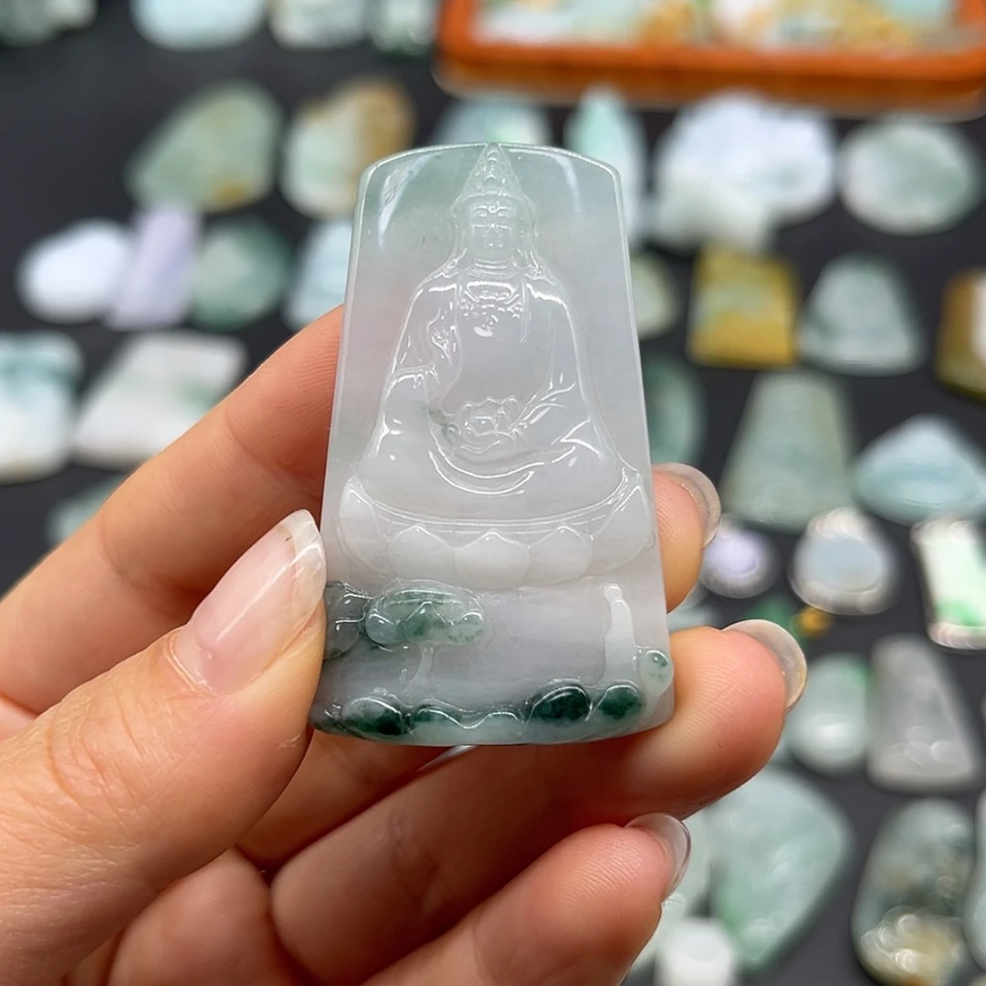 【闪购商品】翡翠颈饰未镶嵌观音