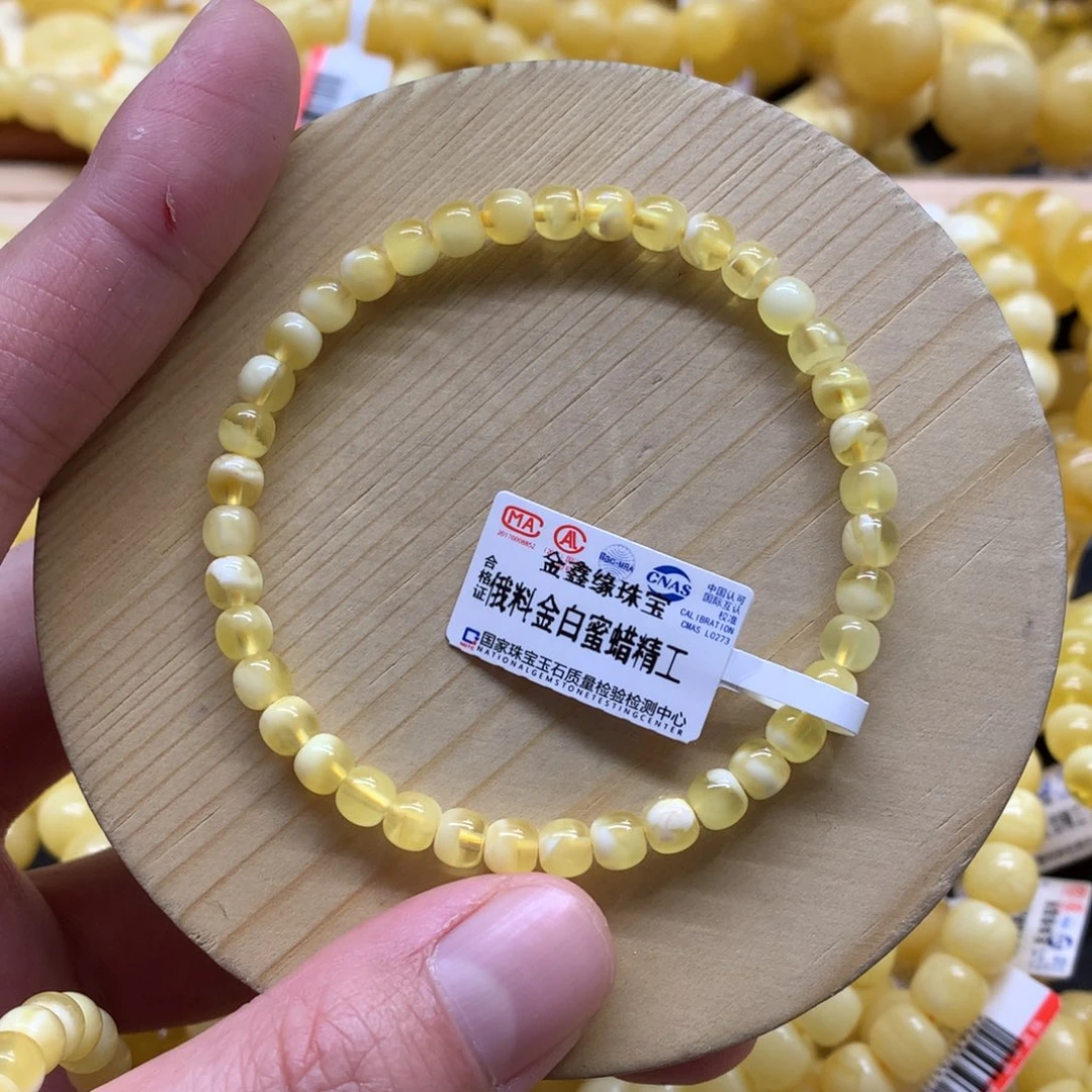琥珀手链未镶嵌蜜蜡
