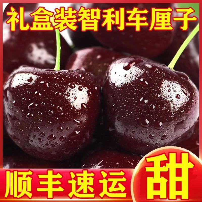 【空运桑提娜】智利进口车厘子2J-4J樱桃内附果径卡顺丰冷链