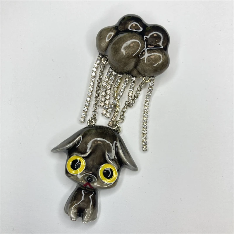 合金胸针 BW2000珐琅小狗胸针2-4【2070120-039】