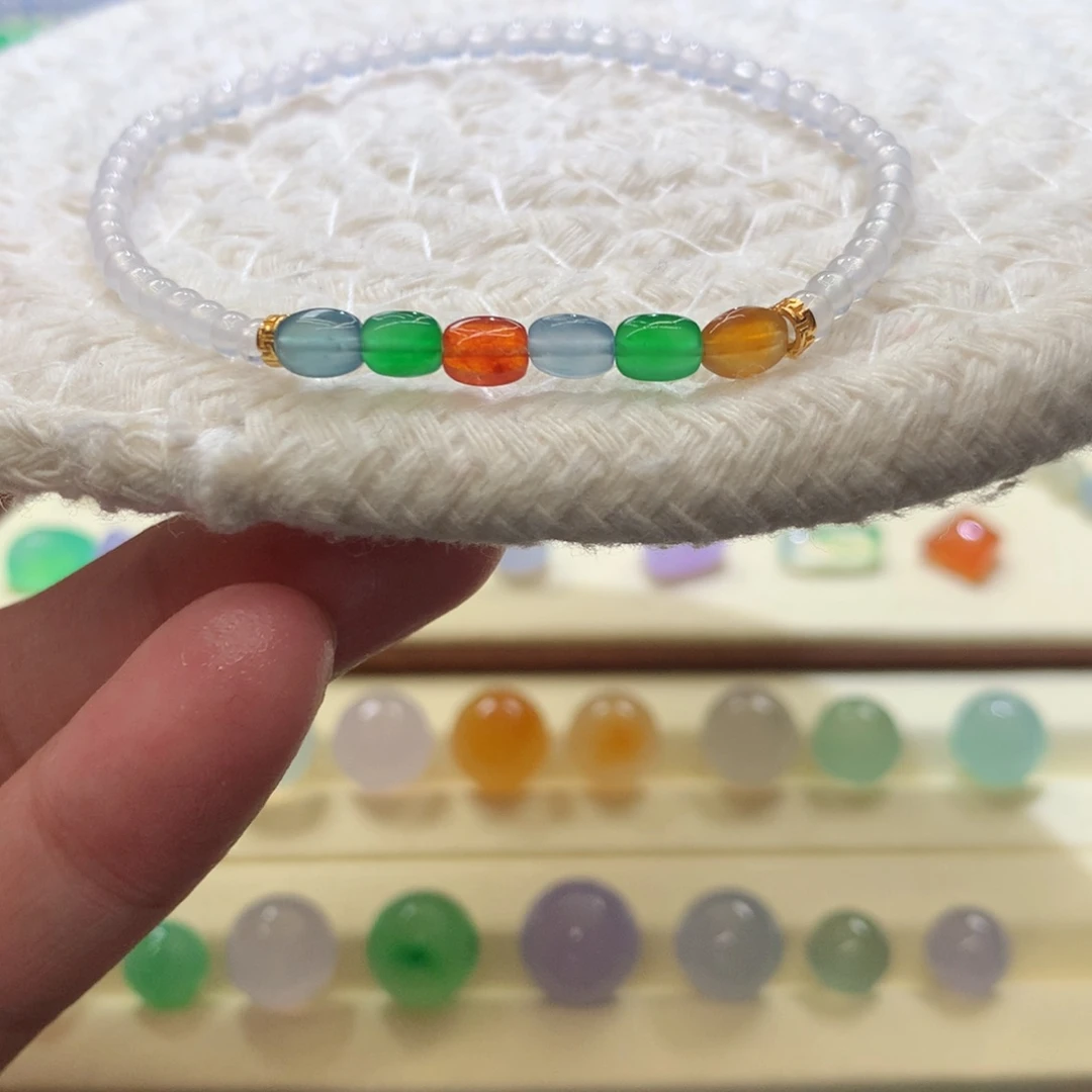 翡翠散珠七彩碎银湖，送白冰