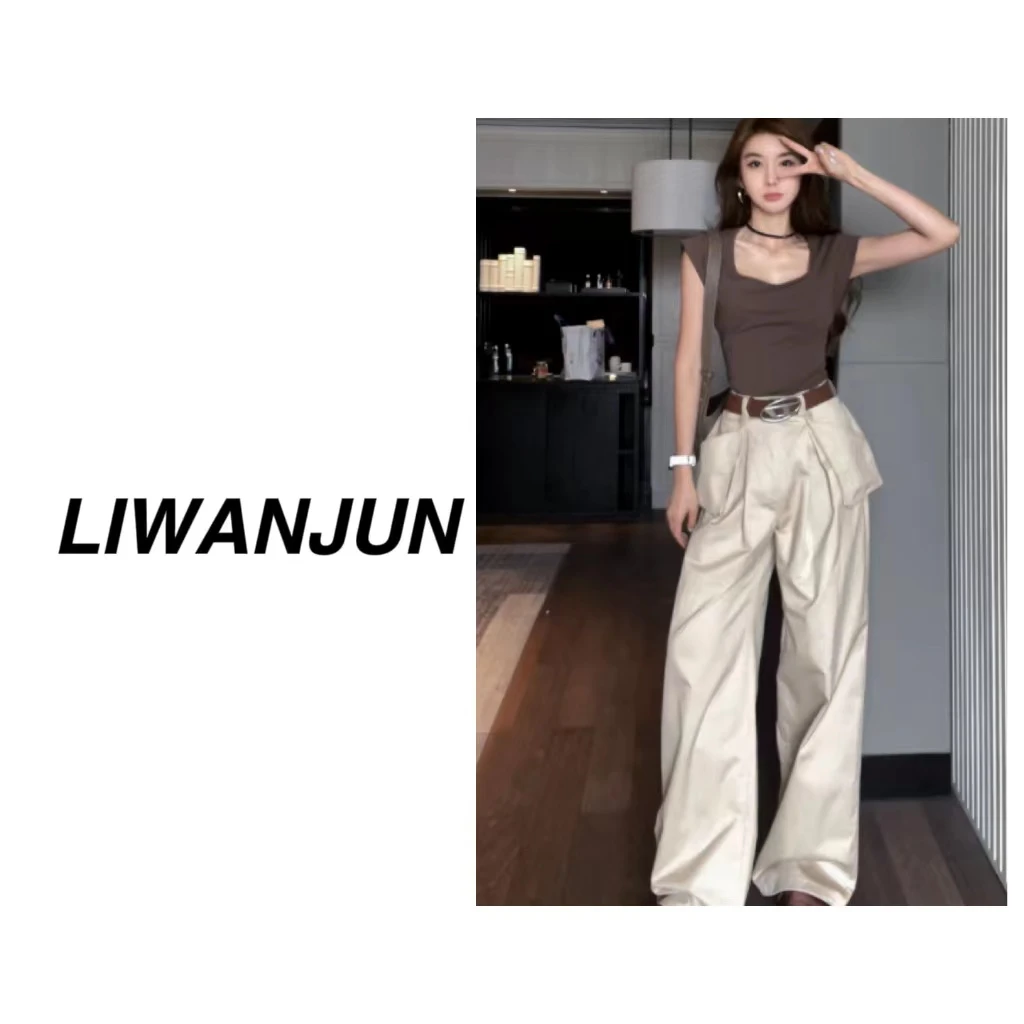 婉君【酷妹派对】口袋外露休闲裤LWJ23A1K228