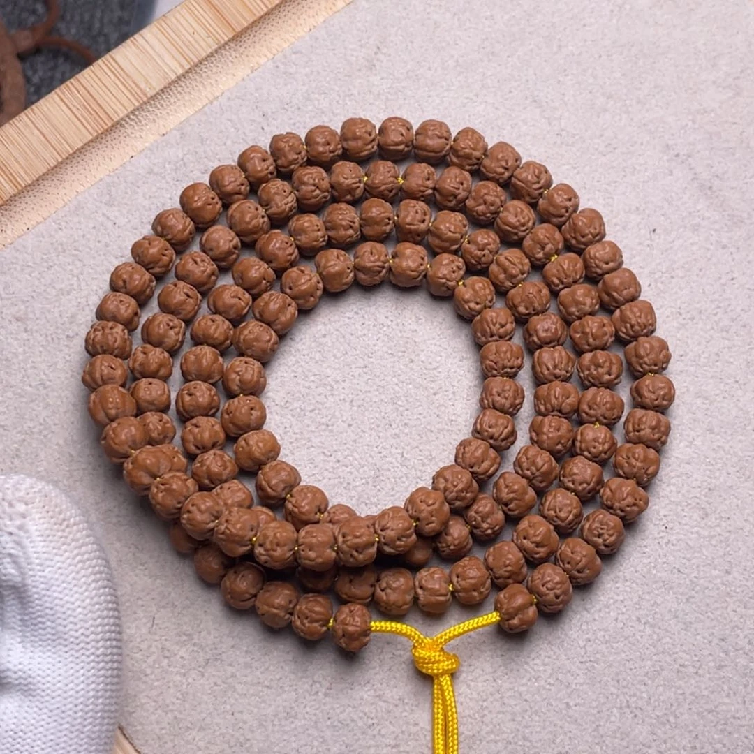 金刚菩提手串沐*生超头佛手尺寸6.7