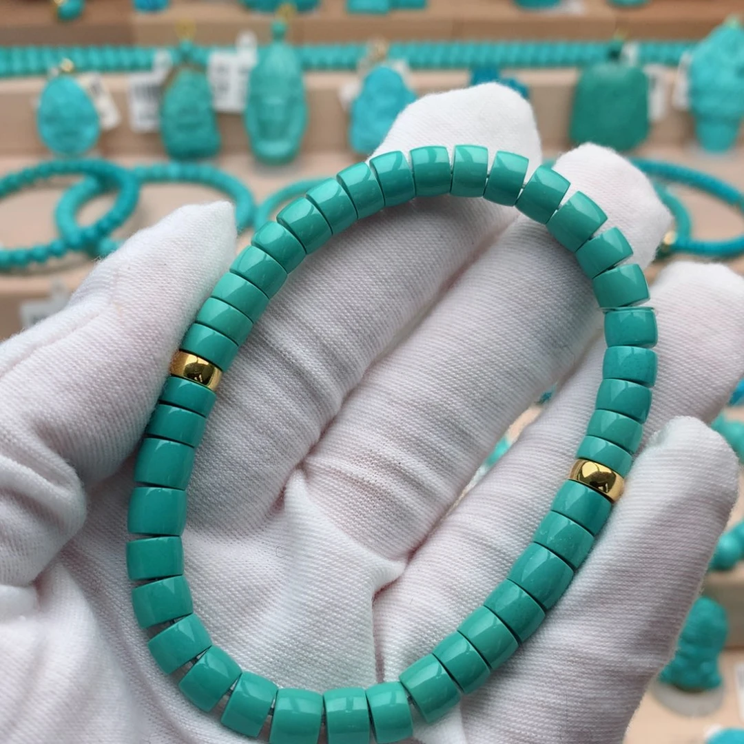 绿松石未镶嵌珠宝奇石6.5mm