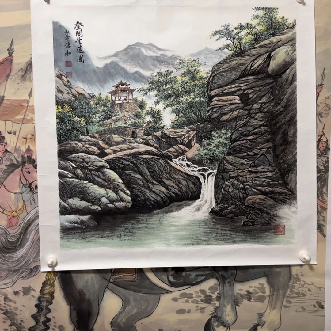 落***涯国画纯手绘国画作品