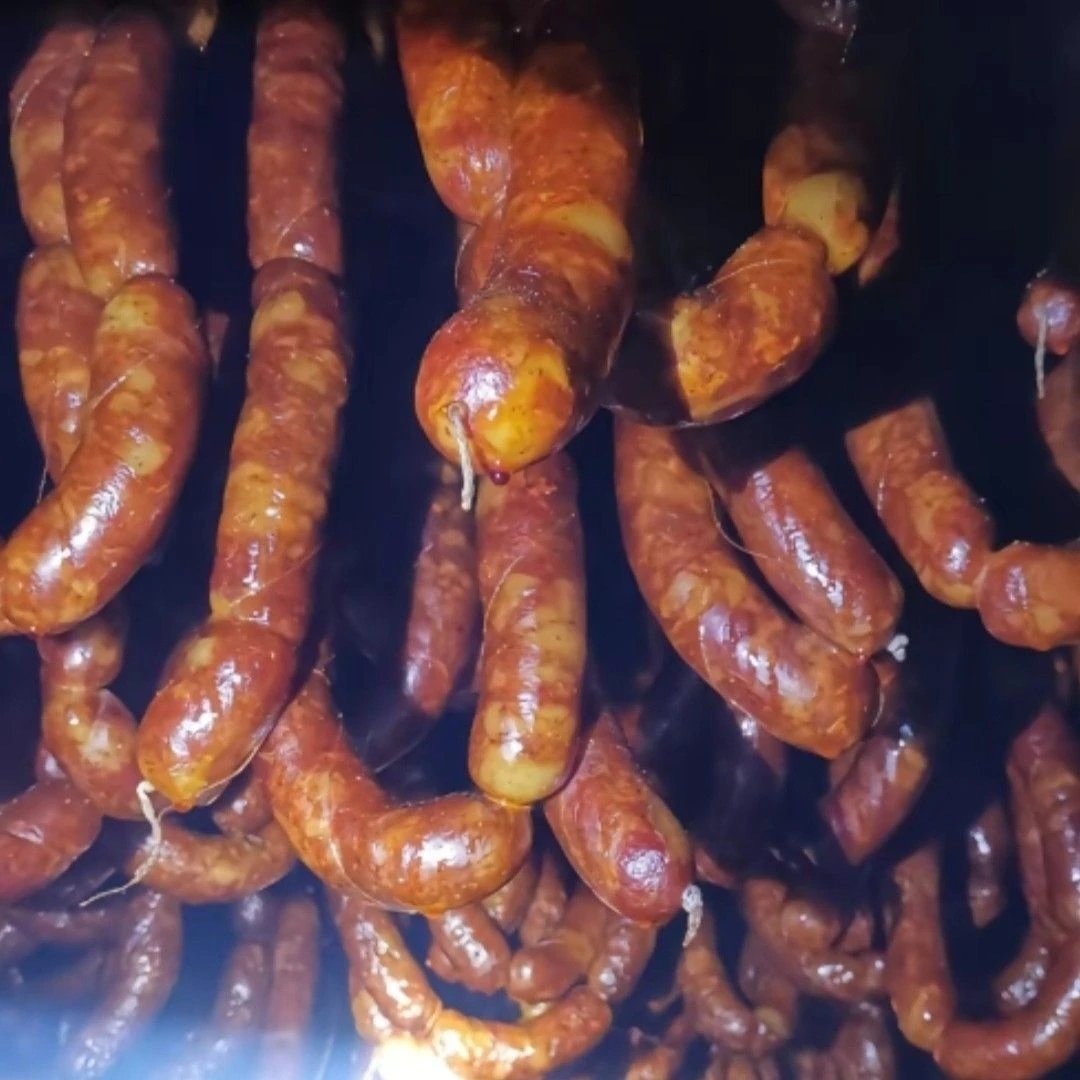 广西河池传统农家土猪甘蔗柴火烟熏腊肠五香咸味咸香500g