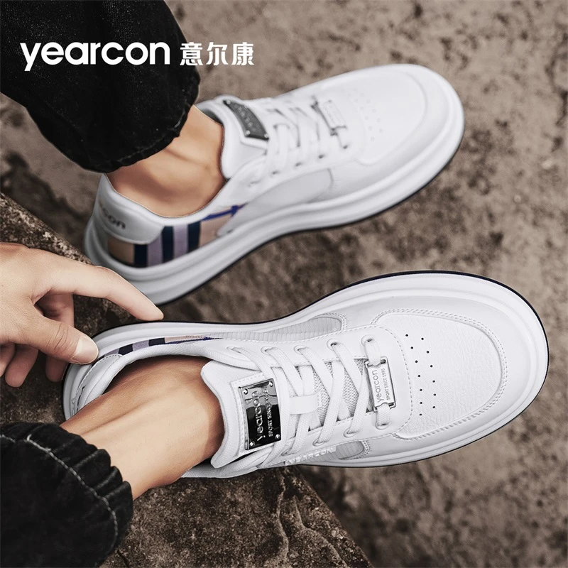 YEARCON/意尔康男鞋夏季新款轻便透气百搭时尚男士运动跑步休闲鞋