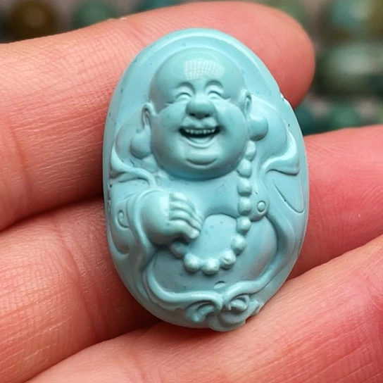 绿松石未镶嵌吊坠(不含链)