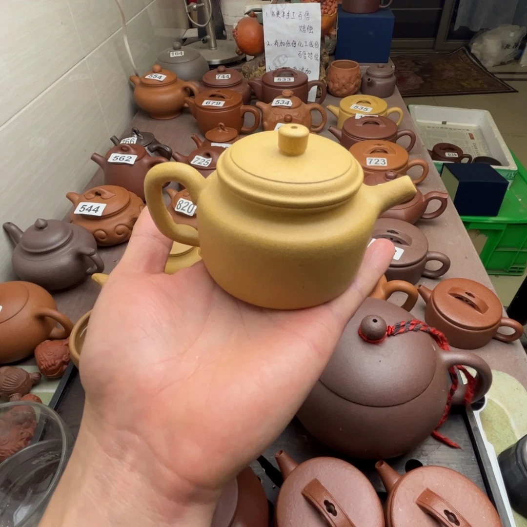 紫砂茶壶段泥德中220cc左右瑕疵