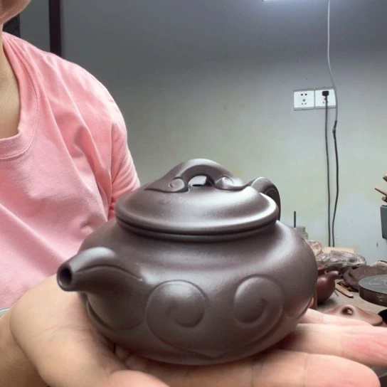茶壶紫砂天青紫泥