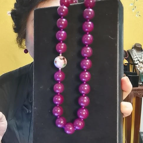 玛瑙/玉髓颈饰未镶嵌大*