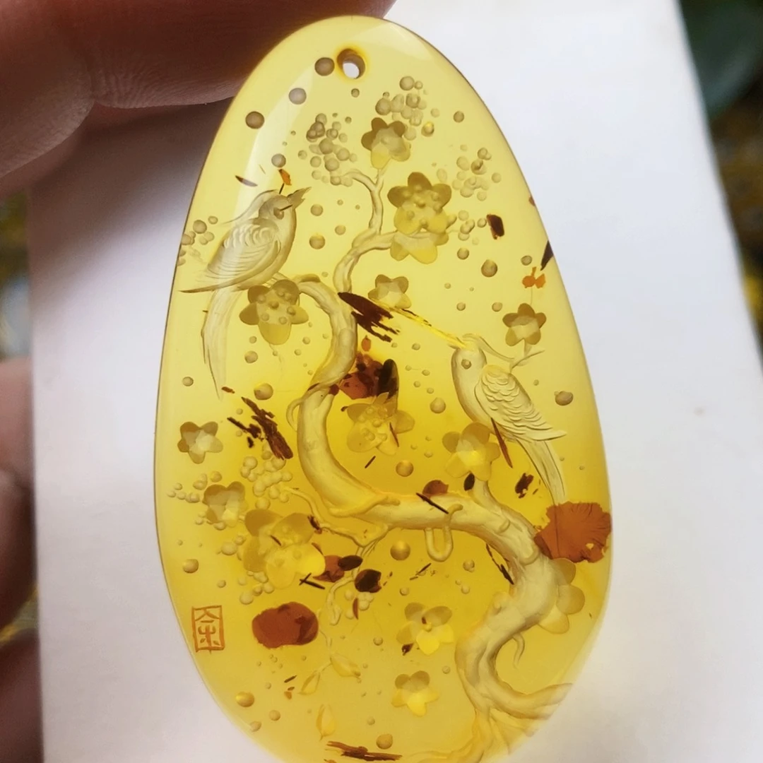 【闪购商品】金珀吊坠(不含链)未镶嵌