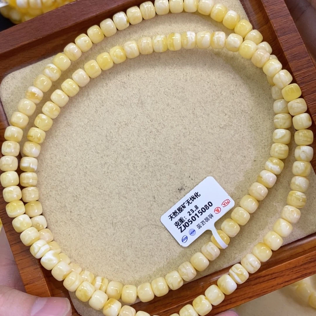 蜜蜡珠宝奇石未镶嵌7mm