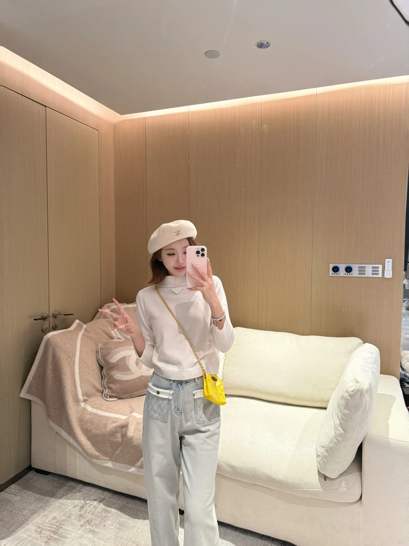 XUEXUE丨经典设计感领子时尚针织上衣GD25-ZZ338