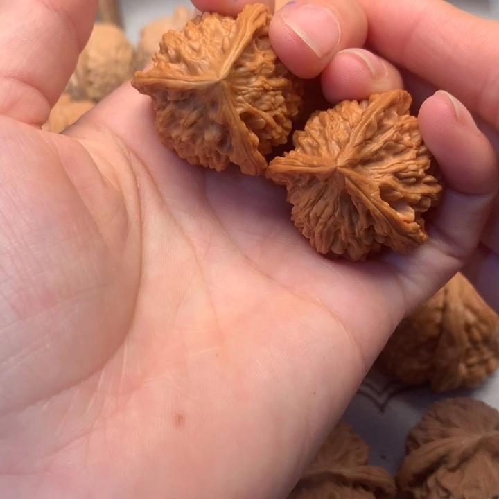 把件文玩核桃盘山三棱35