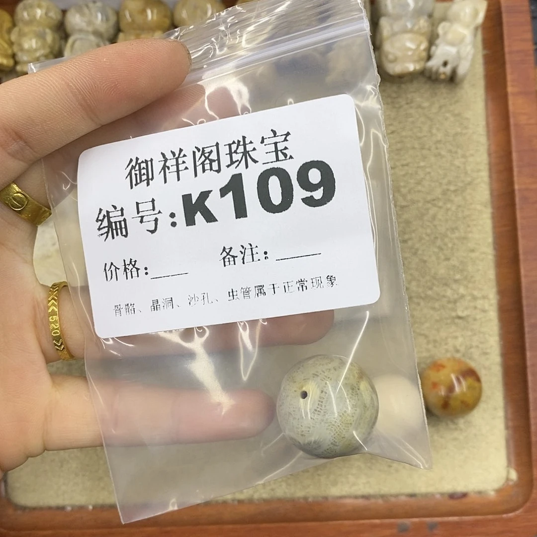 硅化珊瑚(珊瑚玉)颈饰未镶嵌杪**三