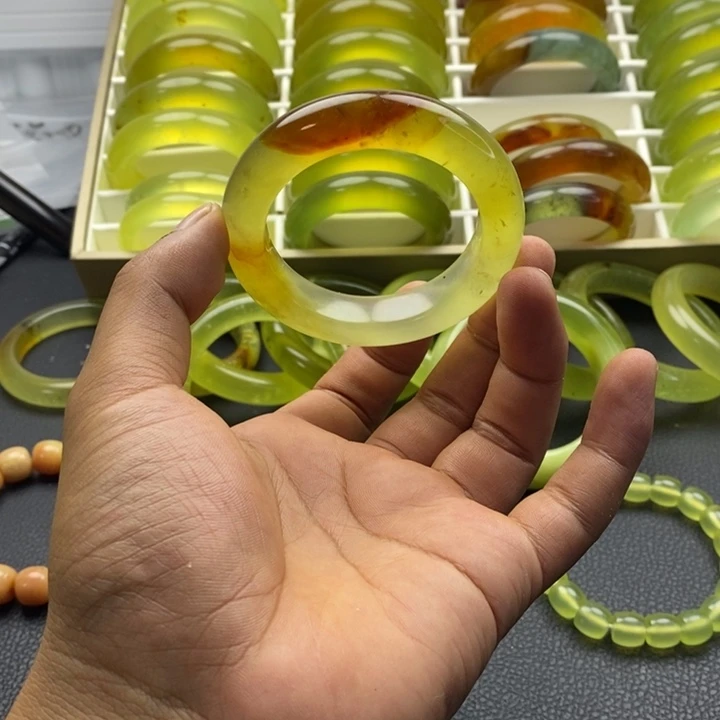 蛇纹石玉合金手镯52.5