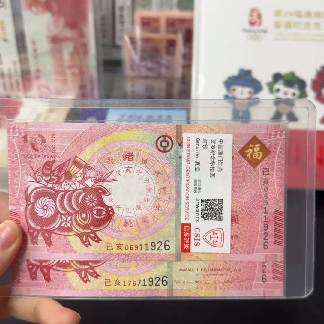 纸生肖猪纪念对钞