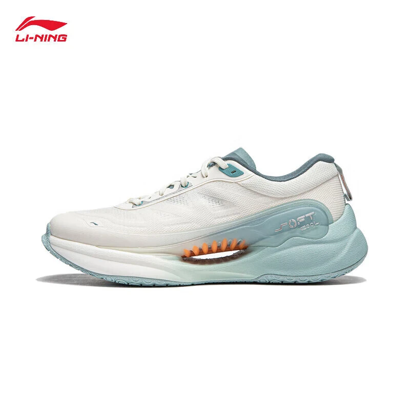 李宁SOFT COOL丨休闲鞋男2024秋季透气轻质柔软潮流运动鞋AGLU047