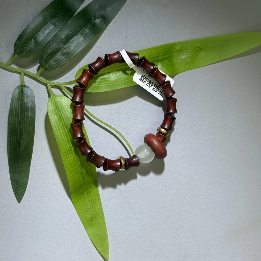 【尚御阁】zt小叶竹节手串带白夜光