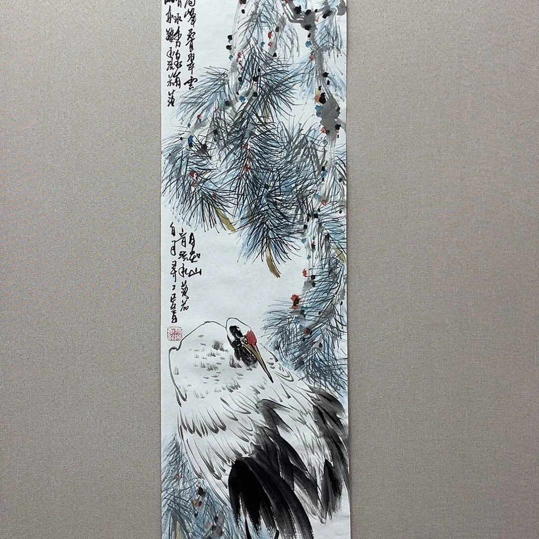 国画艺术家真人手绘