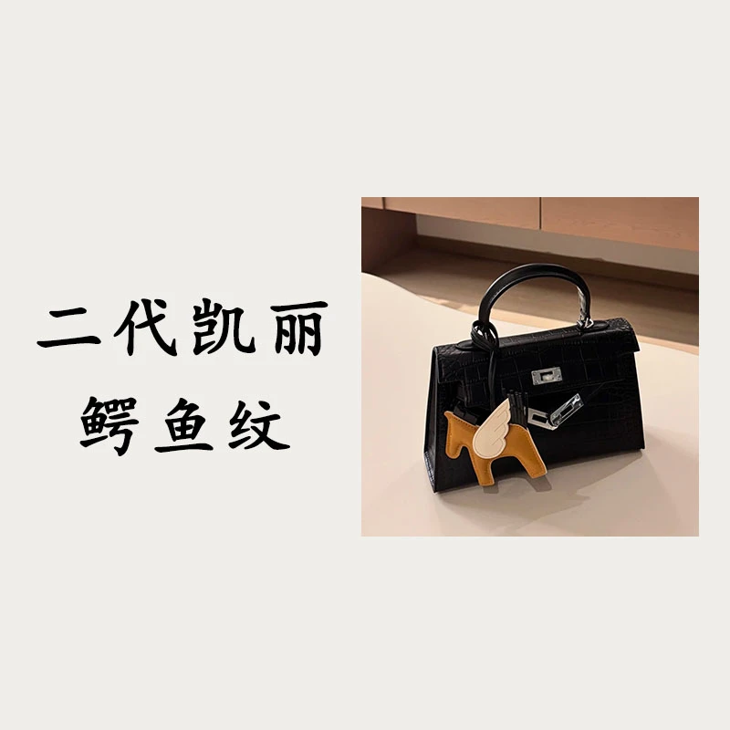 【二代凯丽鳄鱼纹】2025年夏季新款时尚单肩斜挎包