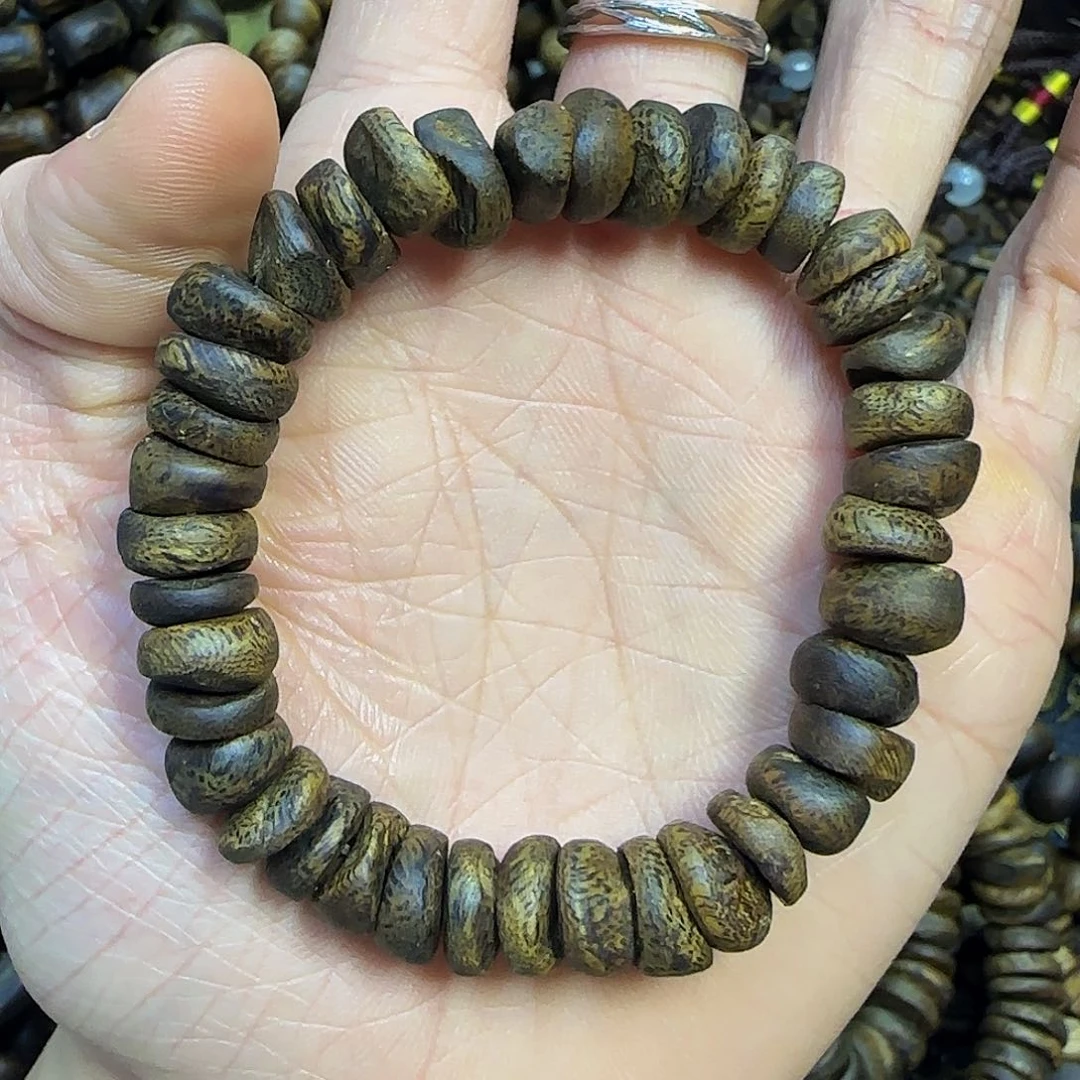 手串沉香温*沉水料做出不沉树丁12.3克