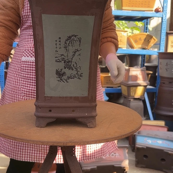 21绿四方花盆花盆