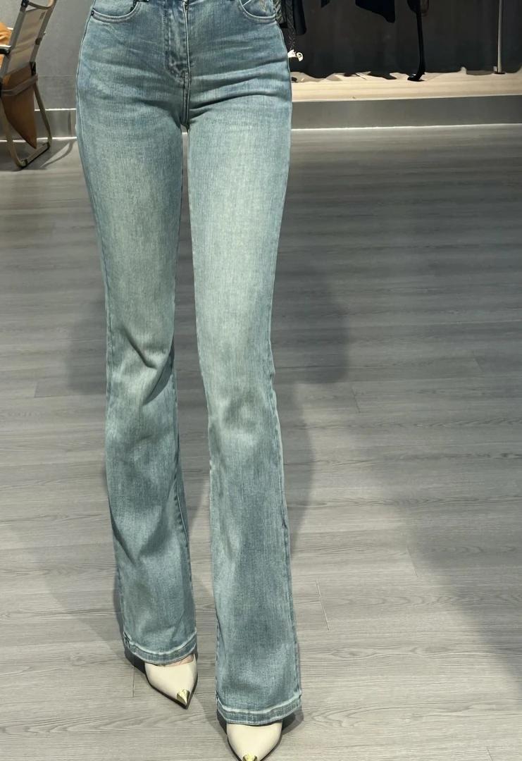 【女王定制】高定浅蓝牛仔裤